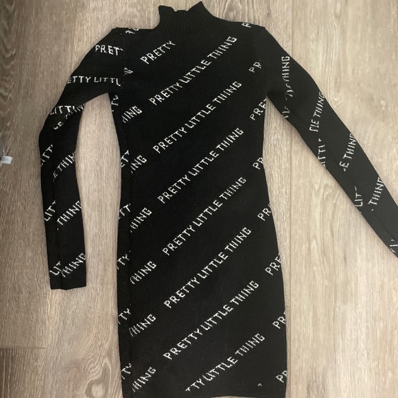 pretty litte things black and white dress - Picture 1 of 3